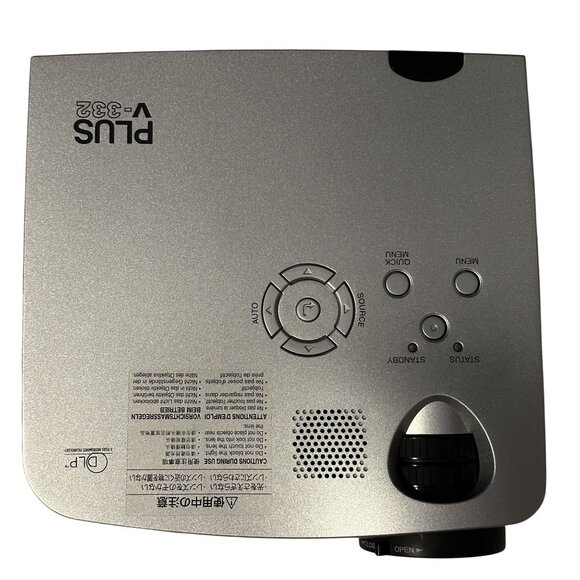 PLUS V-332 DLP Projector Portable XGA 1200 Lumens Business Corporate Case Remote - Picture 2 of 7